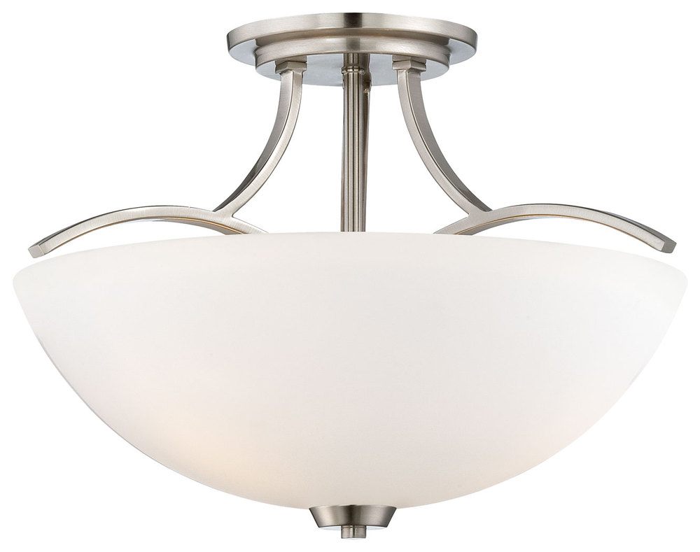 3 LIGHT SEMI FLUSH MOUNT