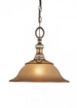 Minka-Lavery 1752-206 - One Light Bronze Down Pendant