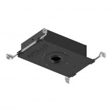 Nora NHAPIC-3R10L33055DC - 3" Apollo Round IC Air-Tight New Construction Housing w/ 0.875" to 1.25" Ceiling Collar,