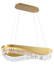 Kanova Lighting KCH1101L-38CG - Venosa Small Long Chandelier - Gold