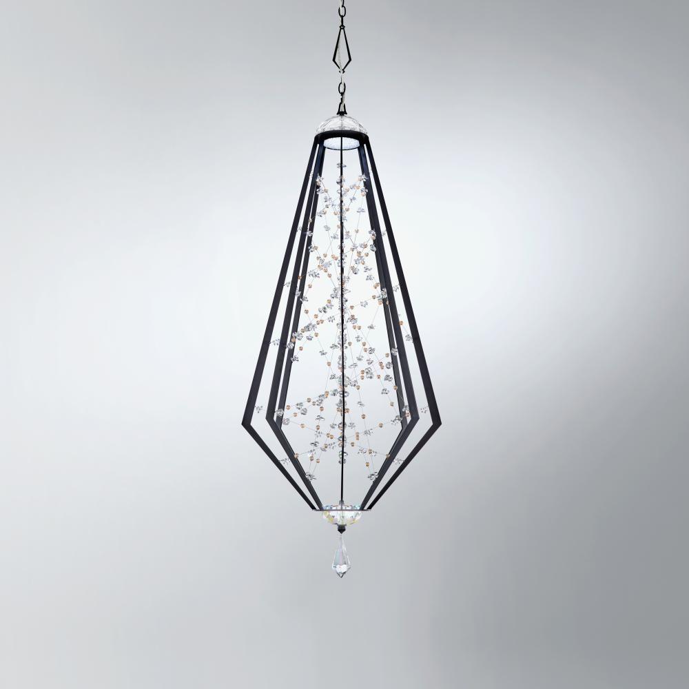 Eternity 54in LED 3000K/3500K/4000K 120V-277V Pendant in Heirloom Gold with Clear Radiance Crystal