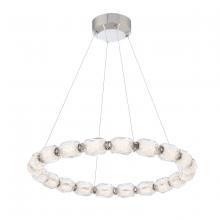 Schonbek Forever SJ4323-700R - Seduction 20 Light 120-277V LED Circular Pendant in Aged Brass with Clear Radiance Crystal