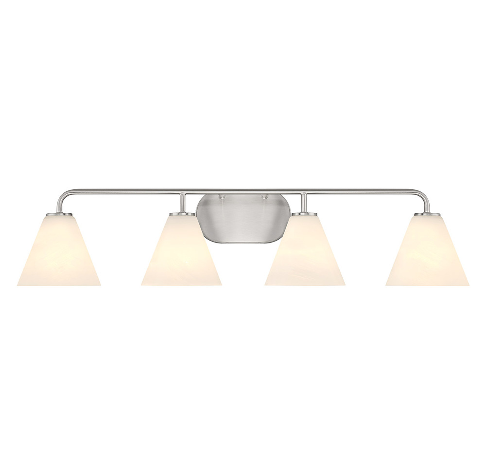 Blair 4-Light Bathroom Vanity Light in Satin Nickel