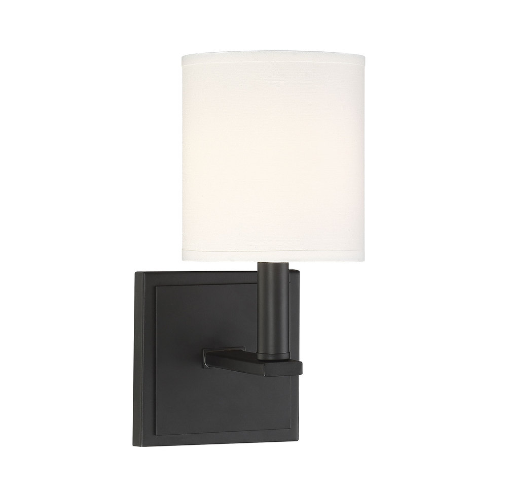 Waverly 1-Light Wall Sconce in Matte Black