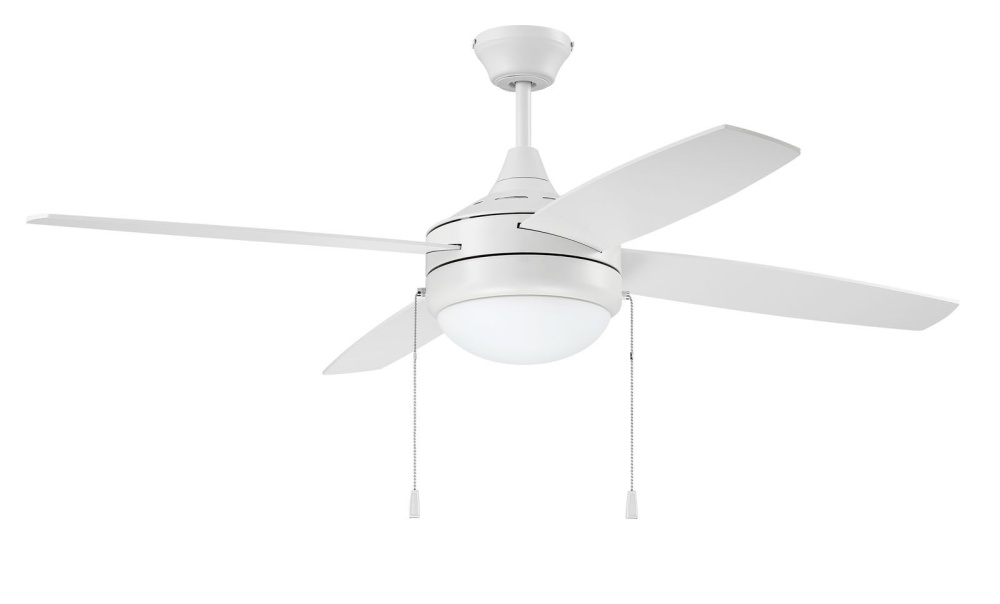 52" Ceiling Fan w/ 4 Blades, LED Light Kit