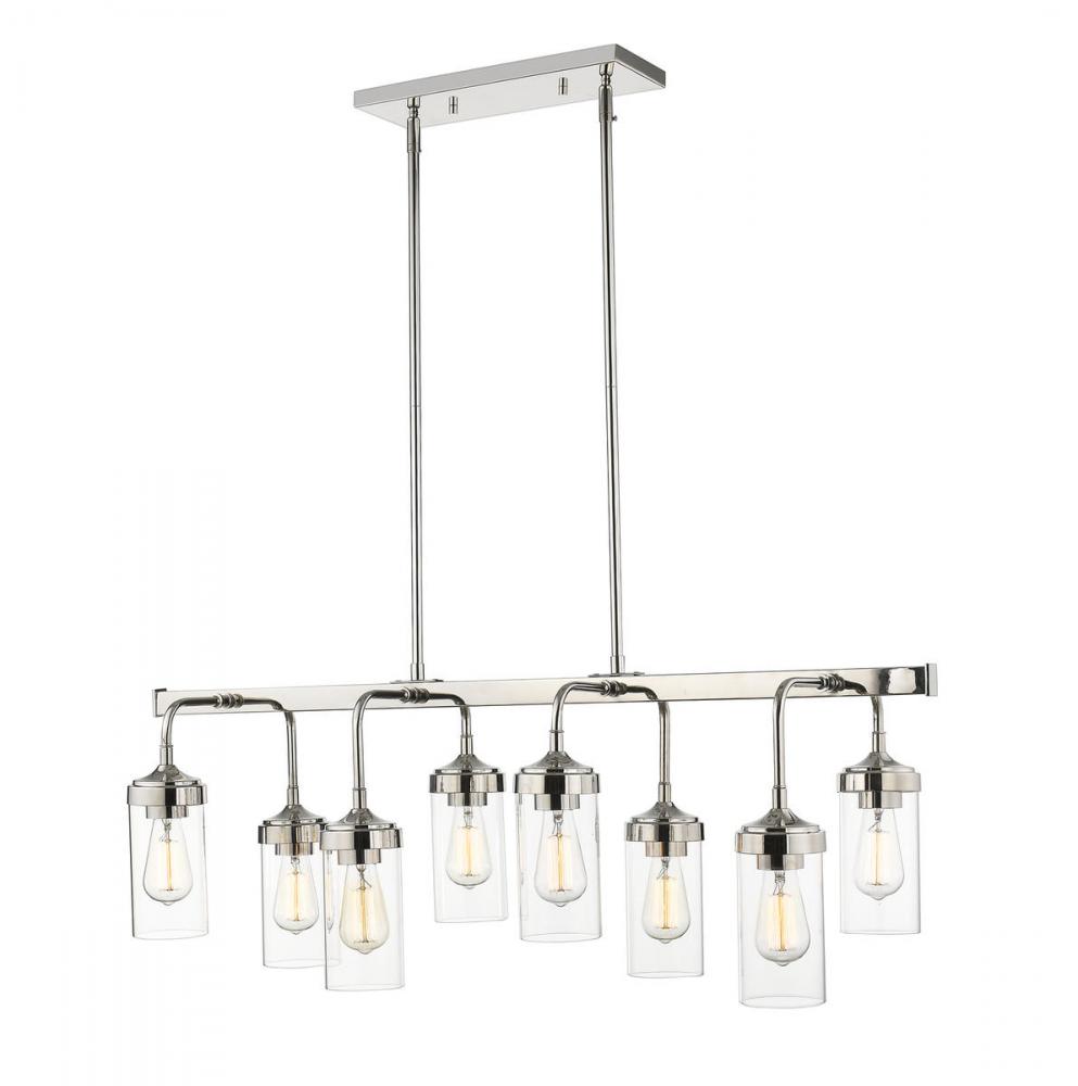 8 Light Linear Chandelier