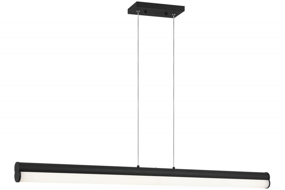 42"L LED "JUNCTION" MATTE BLACK PENDANT