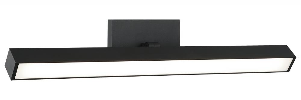 1 LT 24"W "PARALLEL" MATTE BLACK LED WALL SCONCE