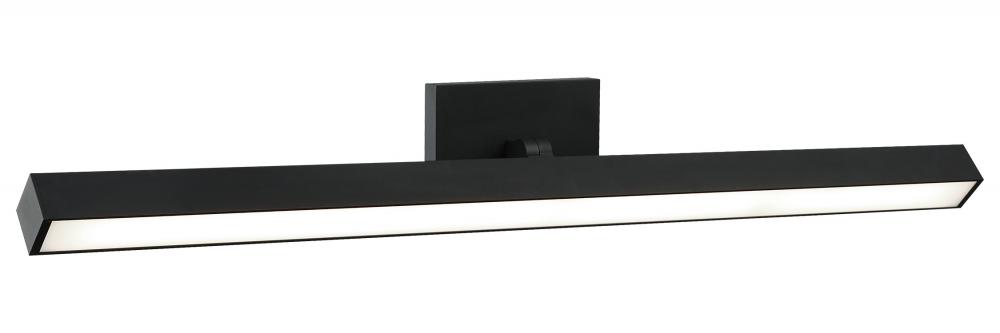 1 LT 33"W "PARALLEL" MATTE BLACK LED WALL SCONCE