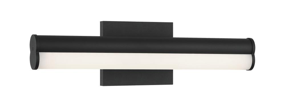 1 LT 18"W "JUNCTION" MATTE BLACK LED WALL SCONCE