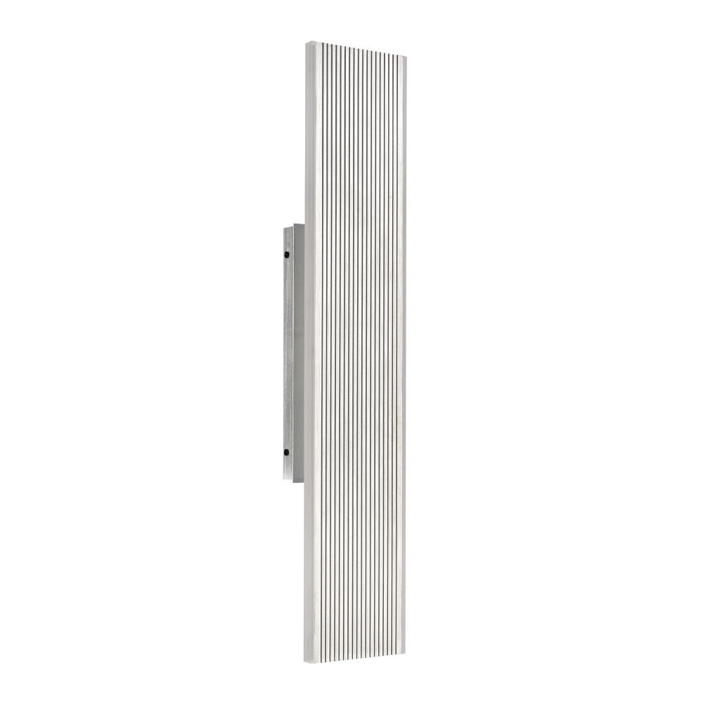 Oluk 28" Sleek Designer LED Wall Sconce in Brushed Aluminum