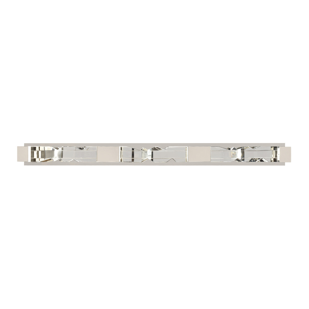 Mamadim 54" LED 2"x2" Crystal Vanity in Polished Nickel