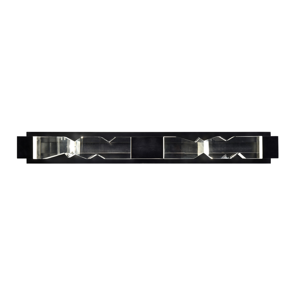 Mamadim 36" LED 3"x3" Crystal Vanity in Satin Brushed Black