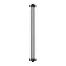 ZEEV Lighting EW11117-LED-72R-MBK - Claro Outdoor LED 72" Round Glass Crystal Sconce in Matte Black