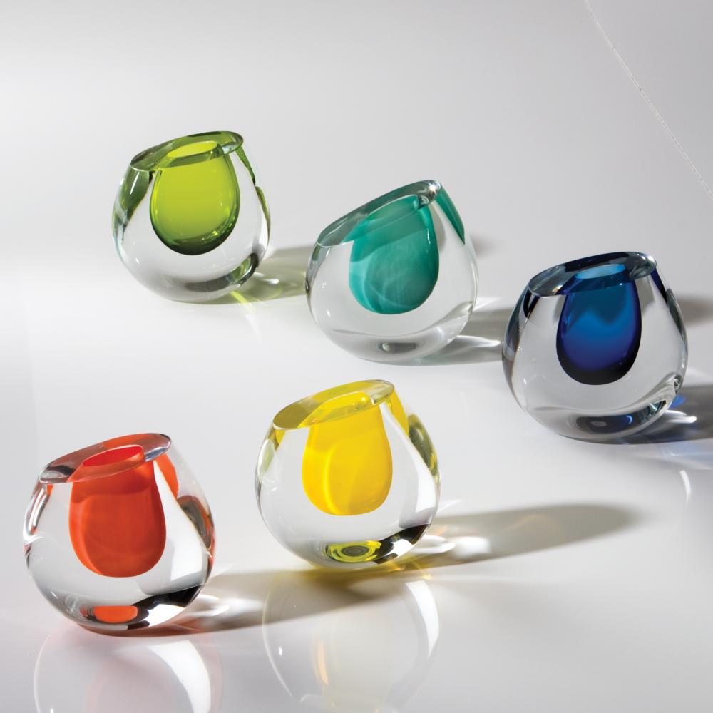 Color Drop Vase-Lemon