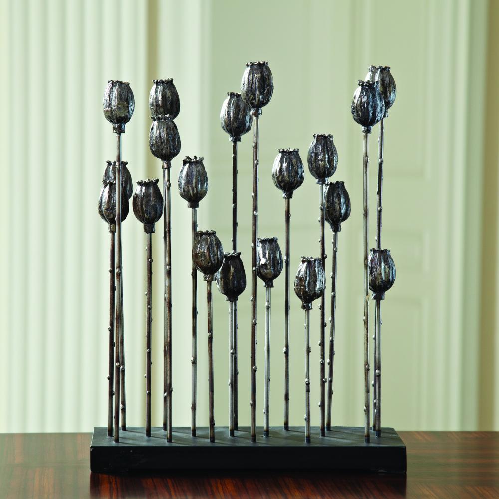 Poppy Pod Sculpture Multi-Iron