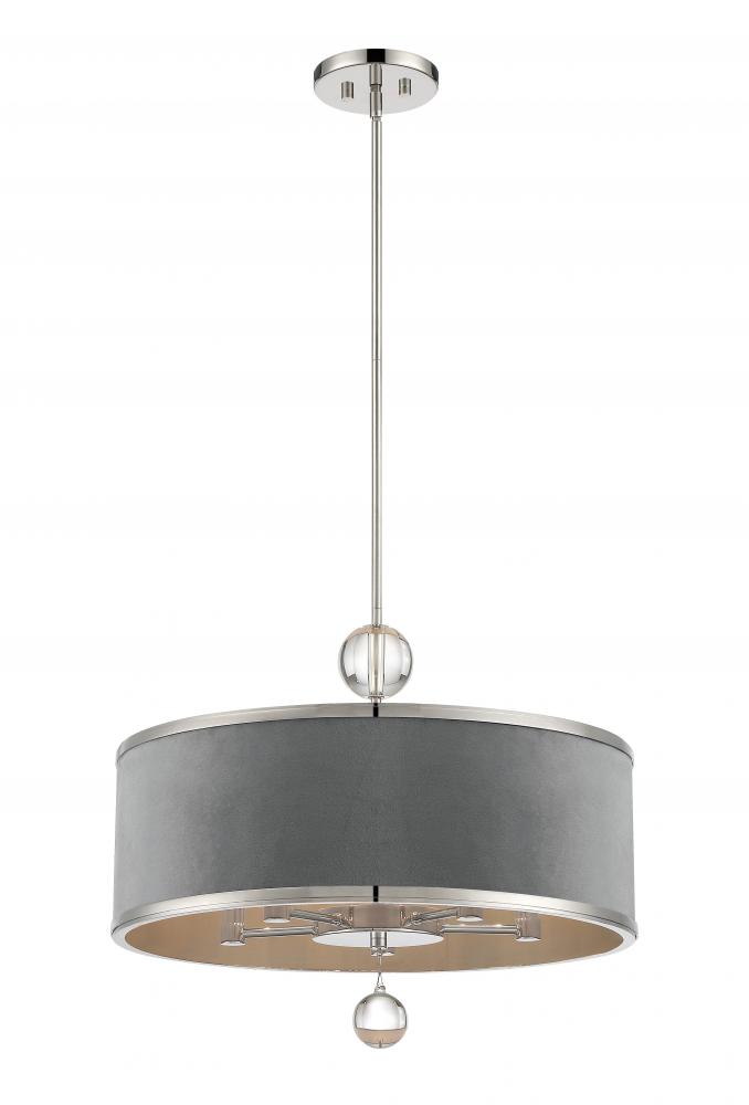 5 LIGHT CONVERTIBLE PENDANT SEMI FLUSH