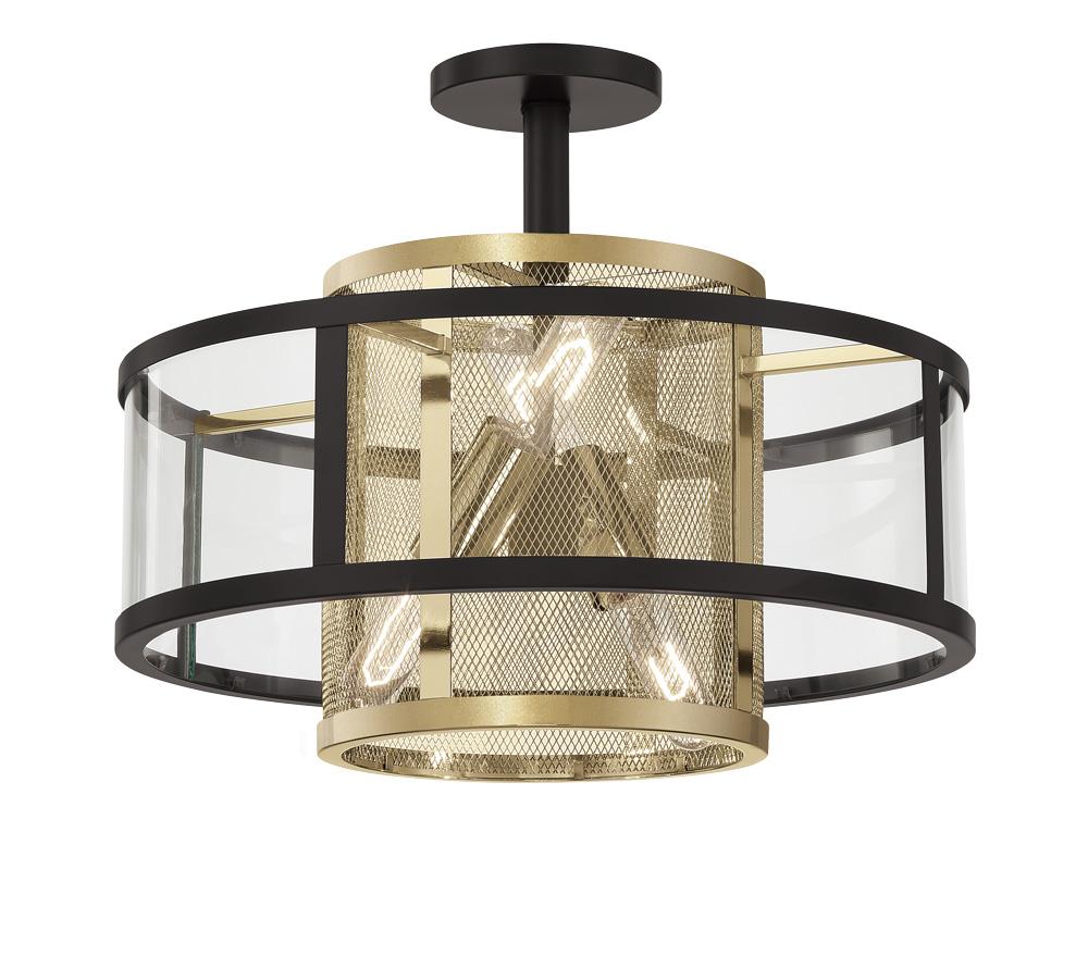 4 Light Pendant and Semi-Flush