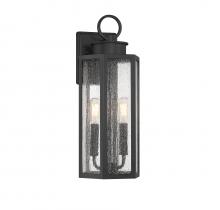 Lighting One US V6-L5-5102-BK - Hawthorne 2-Light Outdoor Wall Lantern in Black