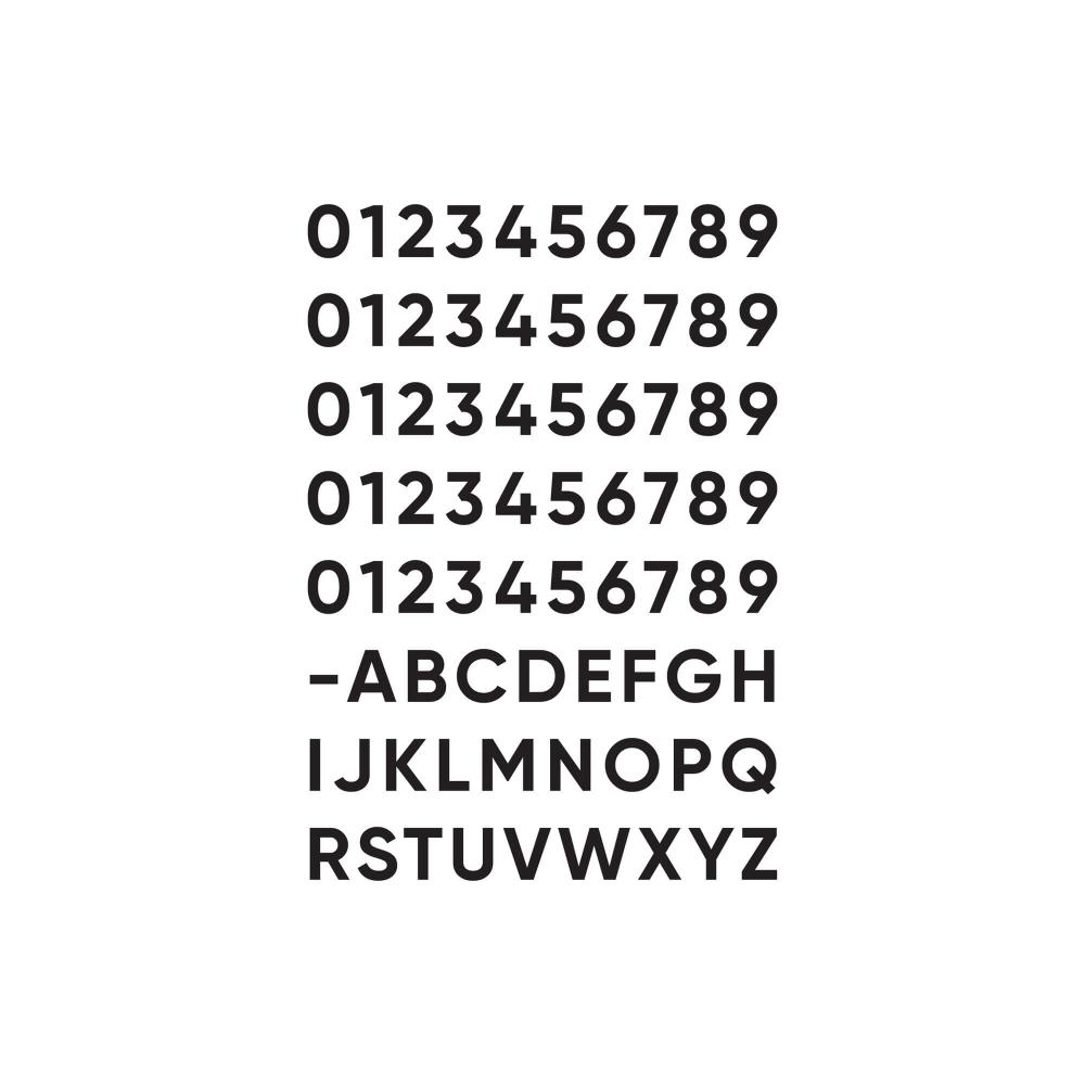 SQS06 Number Pack 50# +27 Letters