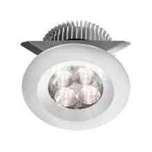 Dainolite MP-LED-8-WH - White 2x4W 3000K, CRI80+, 25° beam, 24VDC input with Male Connector, 18" Lead wire, D70xH50 mm