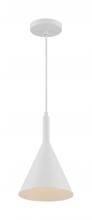 Nuvo 60/7137 - Lightcap - 1 Light Pendant with- Matte White Finish