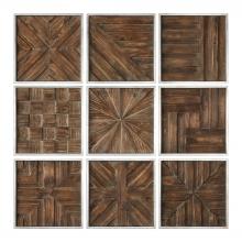 Uttermost 04115 - Bryndle Rustic Wooden Squares S/9