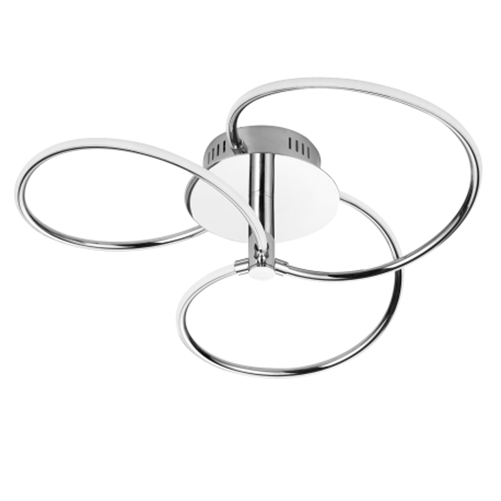 24W LED Semi Flush, Polished Chrome : 82CJ2 | Showcase