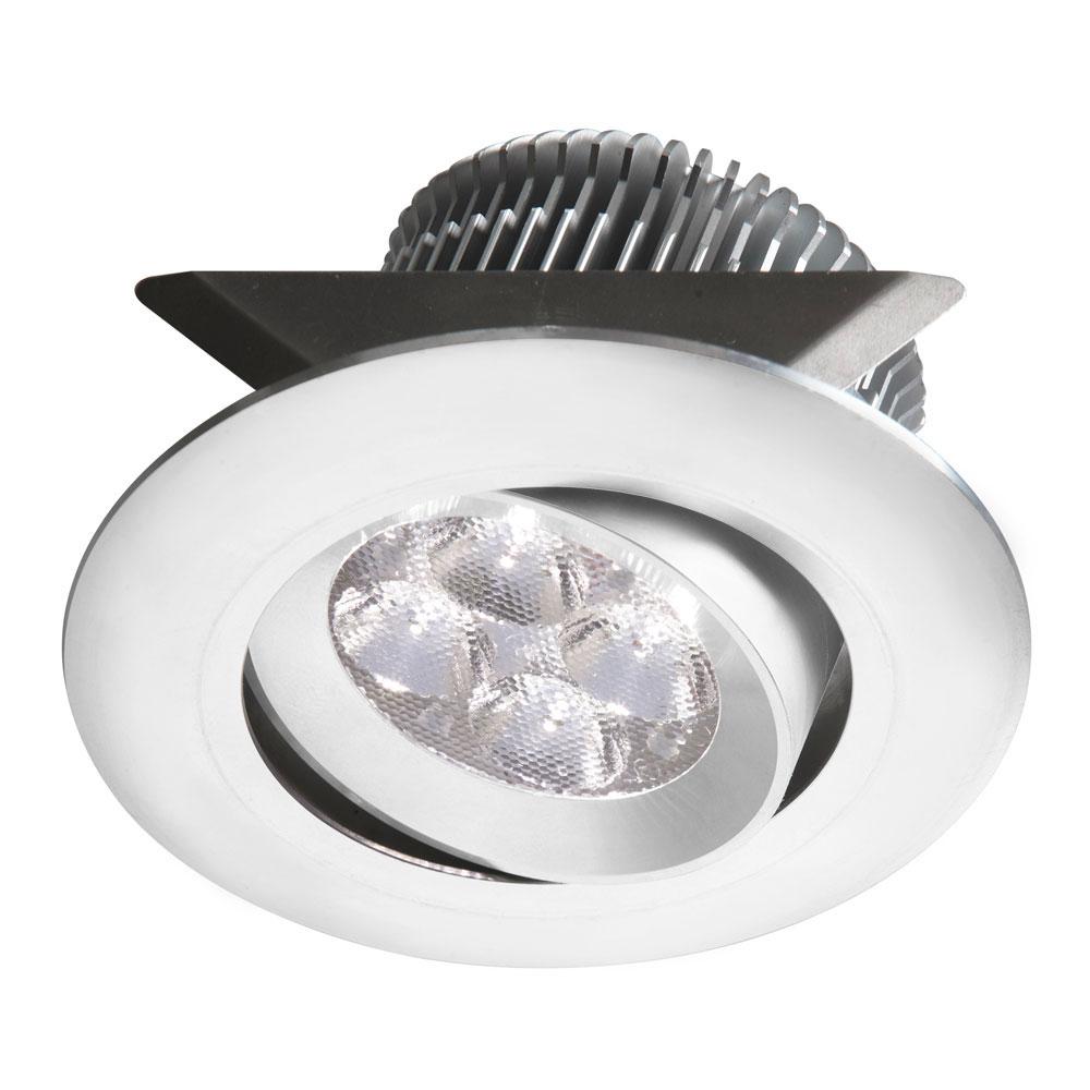 White 2x4W 3000K, CRI80+, 25° beam, 24VDC input with Male Connector, 18" Lead wire, D84xH50 mm
